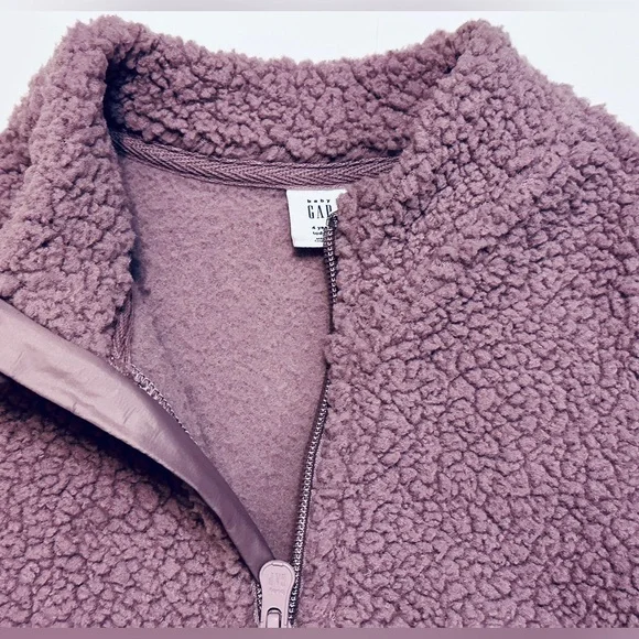 NWOT Gap Quarter Zip Sherpa Sweatshirt - Picture 3 of 7